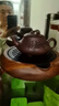 千寿堂宜兴原矿紫砂壶紫泥手工茶具包装泡茶器 竹影石瓢250ML礼盒装 实拍图