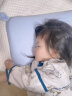 艾茵美（oinme）儿童枕头0到1-3岁3-6岁幼儿园一岁以上宝宝记忆棉学生枕婴儿四季 T3段-莫代尔蓝0-10岁安抚 纯色 实拍图