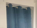 赫伊莎 免打孔门帘遮光遮丑柜帘隔断挡风卧室客厅隔断帘衣柜遮挡帘子 北欧双面遮光-藏青色 适用宽0.7-1.0米/帘1.1*1.8米高 实拍图