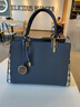 尔羊奴（ERYONOU）牛皮真皮女包包女款2025年新款手提斜挎包生日礼物送妈妈包结婚包 蓝色 实拍图