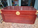 至尚自然香樟木箱子全樟木樟木箱实木箱子多尺寸字画衣物收藏防虫防蛀防潮 古红色 100*50*46cm整板 实拍图