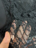 初语黑色拼接蕾丝气质连衣裙女2023夏季新款polo领中长法式小黑裙 黑色 L 晒单实拍图