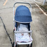 华婴 婴儿推车轻便携式折叠伞车双向可坐躺bb小孩宝宝新生四轮儿童车 升级版牛仔蓝+可坐可躺+可折叠+可双向推行 实拍图