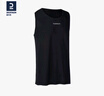 迪卡侬（DECATHLON）篮球服无袖运动背心男士宽松速干训练比赛球衣夏季TARMAK 黑色 L 实拍图