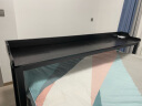 羽苑池 跨床桌可移动多功能双人床桌长条桌笔记本电脑懒人床上书桌桌子 黑架+黑色 200*40*80CM【适合1.8米床】 晒单实拍图
