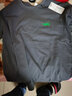 浪古 LAWKUL夏季纯棉短袖T恤男士半袖半截袖体恤打底衫男装纯色加大码上衣服 黑色+深灰 XL 125斤下 实拍图