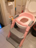 Joying Baby儿童坐便器辅助器马桶梯椅女宝宝小孩男孩厕所马桶架盖婴儿座垫圈 阶梯式座便器 粉色 硬垫款 实拍图