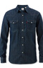 Levi's【商场同款】李维斯男士美式街头休闲牛仔衬衫外套85744 深蓝色 S 实拍图