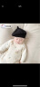 卡度熊宝宝帽子春秋季婴幼儿针织贝雷帽薄款婴儿休闲针织帽男女童画家帽 黑色 4个月-1岁（建议帽围44-48cm） 晒单实拍图