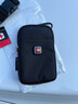 PAUKAOT维士运动腰包穿皮带情人节手机包多功能迷你小挂包腰带包手机腰包 黑色 单层款5.5寸(高16*宽10)  实拍图