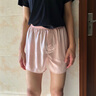 维尼玛希（VeniMasee）3件男士内裤冰丝平角宽松透气短裤衩大码丝绸四角裤仿真丝阿罗裤 黑色+银灰色+香槟（A款：丝绸） M【推荐体重100-130斤】 实拍图