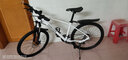 永久山地自行车26英寸21速碟刹款减震前叉男女式成人学生城市越野单车 21速24英寸钢架线碟 白色 实拍图