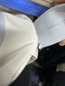 牧瑾 斜挎包男潮流ins撞色小挎包女胸包时尚休闲单肩包学生手机平板大容量斜肩背包 白配灰（带黑毛球挂件） 实拍图