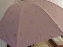 天堂 防紫外线晴雨伞三折 雨伞黑胶防晒太阳伞遮阳晴雨伞 山樱粉 实拍图