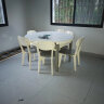 全友家居 意式简奢餐桌椅组合 多功能可折叠圆桌 岩板台面餐桌670102功能餐桌D(1.3米)+670102餐椅D*6 晒单实拍图