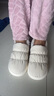 热风加绒女棉鞋冬季新款女士外穿包头拖全包加绒保暖厚底舒适家居鞋 03米色 36-37 实拍图