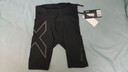 2XULight Speed系列男裤 MCS梯度压缩专业马拉松速干紧身健身短裤 黑/黑反光logo XS 实拍图