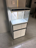 森森（SUNSUN）鱼缸超白玻璃金鱼缸客厅桌面家用水族箱带鱼缸灯增氧水泵 HE600鱼缸+豪华底柜 实拍图