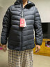 坦博尔轻薄羽绒服男短款秋冬天保暖时尚外套男士羽绒服短款 陨石灰 XL (180) 实拍图