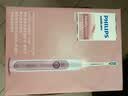 飞利浦（PHILIPS）声波电动牙刷钻石系列HX6730升级官方正品全身防水清洁牙菌斑钻石系巴氏刷牙情侣款送男女友生日 【钻3皓月白】HX5181/01-配2个刷头 实拍图