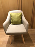 柘忠北欧电脑椅拆洗懒人沙发椅实木脚办公靠背椅子餐厅酒店客房休闲椅 卡其色布艺+胡色实木脚 实拍图