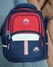 巴布豆小学生书包男3-4-6年级双肩背包男女1-3年级儿童书包英伦风学院 2116蓝色大号3-6年级 实拍图