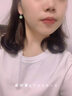 QPQK和田玉耳环女气质高级感2025年新款翡翠耳坠轻奢冰种古风玉石耳饰 银青玉耳坠8mm 精美礼盒 实拍图