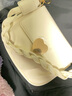 铂呐苓包包女褶皱云朵包2025七夕手提包斜挎包潮时尚圆形单肩包七夕礼物 桃心锁扣褶皱小方包【米白色】 实拍图