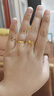 赛菲尔黄金戒指足金唯爱.ONE男女情侣固口金戒指对戒婚戒 女戒 16号约2.65克（工费175元） 实拍图