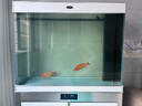 汉霸超白玻璃鱼缸 生态底滤循环系统 鱼缸客厅 家用智能懒人 水族箱 银+黑 靠墙款1.0米长x40cm宽x75cm+80cm高 实拍图