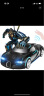 优赫大型30CM变形车布加迪（蓝黑）遥控车男孩RC儿童礼物电动玩具汽车 实拍图