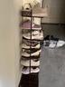 木颐竹 欧式多层铁艺鞋架鞋柜门口七八层创意多层收纳鞋柜客厅宿舍防尘小鞋架简易鞋架 加厚新款单网九格古铜色 实拍图
