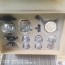 器美优品 景德镇青花鎏银功夫茶具套装创意999银盖碗茶杯整套高端礼盒装 5款鎏银侧把壶暗乡浮动茶具11件 实拍图