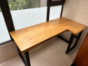 柔润实木转角书桌卧室拐角写字桌L型台式电脑桌学生家用学习办公桌 单桌长160宽60高75转角边长80cm 实拍图