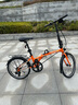 大行（DAHON） 顺丰发货折叠休闲自行车20寸通勤款单车6变速折叠车HAT061 橙色 实拍图