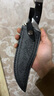 夜行者（Night stalker）随身便携直刀高硬度锋利一体野营刀具登山刀具 黑木柄+黑色皮套 实拍图