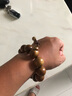 龍隐【精品】金丝楠木手串满水波款阴沉木猫眼绿料乌木送男女友礼物 满金丝一道水波20mm 实拍图