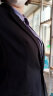 晨芙职业西装套装女商务面试正装气质修身西服外套银行上班工作服工装 黑色西装+西裤 2XL码(建议120-130斤) 晒单实拍图