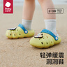 babycare儿童洞洞鞋春夏沙滩小孩家居防滑宝宝拖鞋 特里青柠 13 实拍图