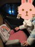 贝思贝特（besbet）儿童安全座椅汽车用3岁以上-12岁增高垫便携式简易大童坐垫 彩虹天鹅+满天星头枕 实拍图