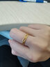 潮宏基 心动拉丝黄金戒指女士足金素圈指环手饰送女友新年礼物 计价 约1.05g 实拍图