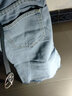 爱图荣夏季2021新款韩chic高腰显瘦牛仔五分裤女学生百搭阔腿短裤潮 697浅蓝色裤子+腰带 M【建议100-110斤】 实拍图