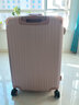 世界地理【德国】行李箱大容量女拉杆箱万向轮旅行箱男学生铝框箱20登机箱 玫瑰金（经典铝框拉丝款） 26英寸 -出国旅行 实拍图