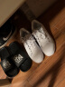 特步情侣板鞋休闲舒适滑板鞋小白鞋983218319266 白绿-女 35码  实拍图