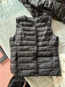 雪中飞经典新款基础舒适轻薄羽绒便捷短款保暖羽绒小马甲轻盈便携舒适 黎蔓卡其|7202-女 L 170/92A 实拍图