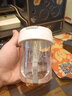 崇福顺随手杯ins简约高颜值吨杯可爱迷你小巧学生儿童塑料杯便携吸管杯 白色 300ml 实拍图