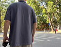 我的速度polo衫男夏季薄款翻领纯色简约休闲保罗上衣服男商务百搭男士短袖 深蓝灰 175/L 实拍图