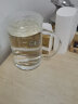 格娜斯 大容量玻璃杯刻度水杯办公室泡茶杯喝绿茶杯子带把手牛奶杯量杯 晒单实拍图