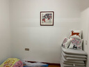 紫腾随轩齐白石装饰画新中式客厅背景墙面挂画卧室饭厅餐厅水墨虾壁画 苹果 50*50cm红木色实木框 实拍图
