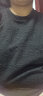 尚都比拉春秋重工浮雕肌理感圆领长袖t恤女纯色宽松女装上衣 黑色 XL  实拍图